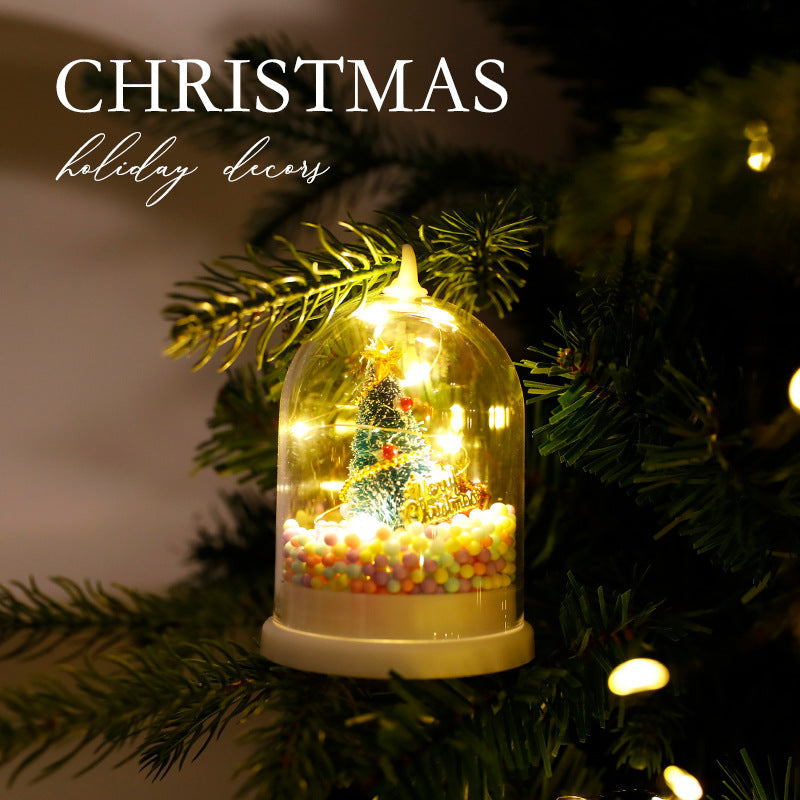 Christmas Decorations Kids Glowing Fire Tree Silver Flowers