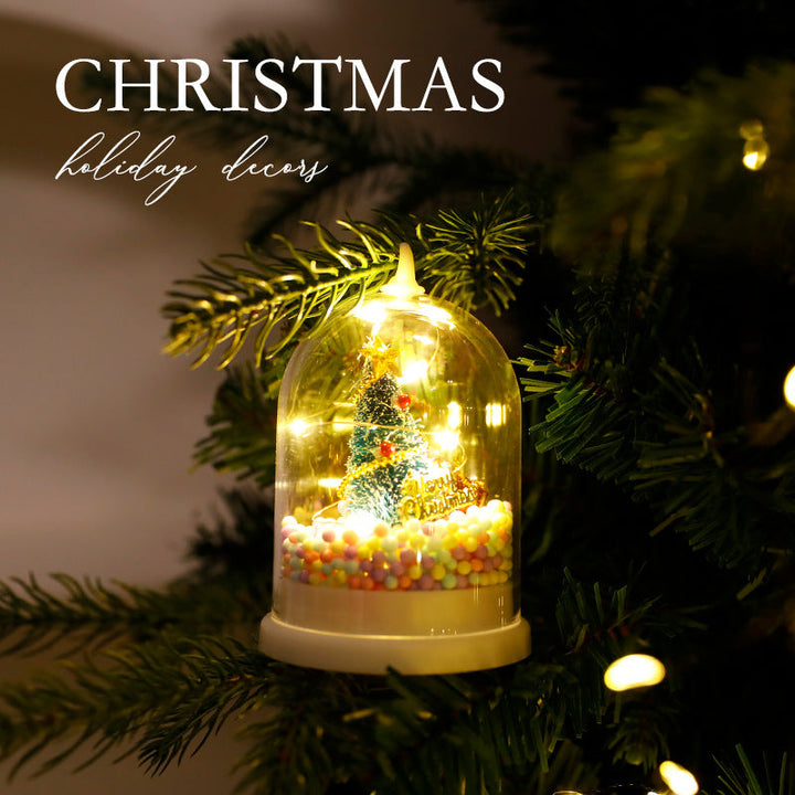 Christmas Decorations Kids Glowing Fire Tree Silver Flowers