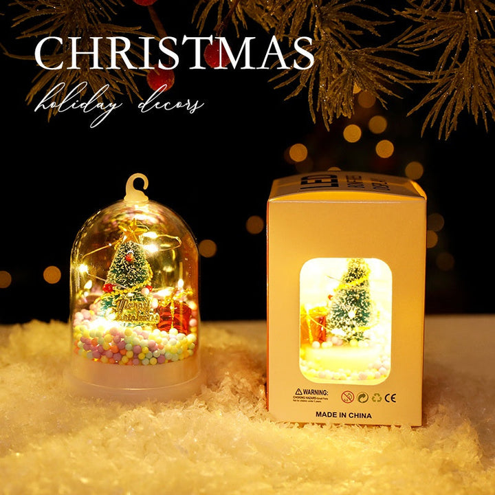 Christmas Decorations Kids Glowing Fire Tree Silver Flowers