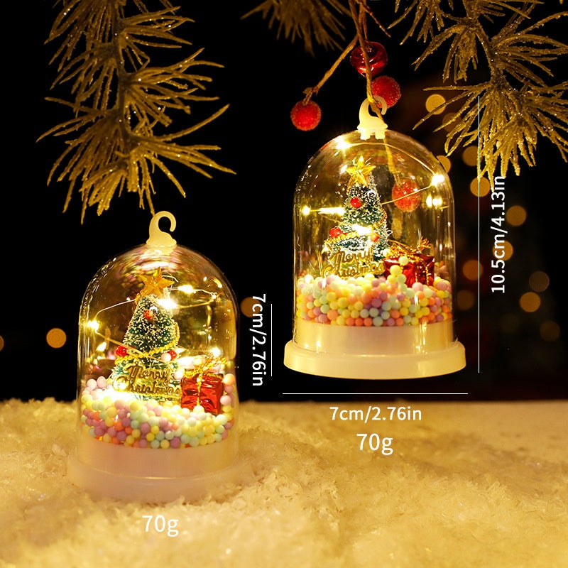 Christmas Decorations Kids Glowing Fire Tree Silver Flowers
