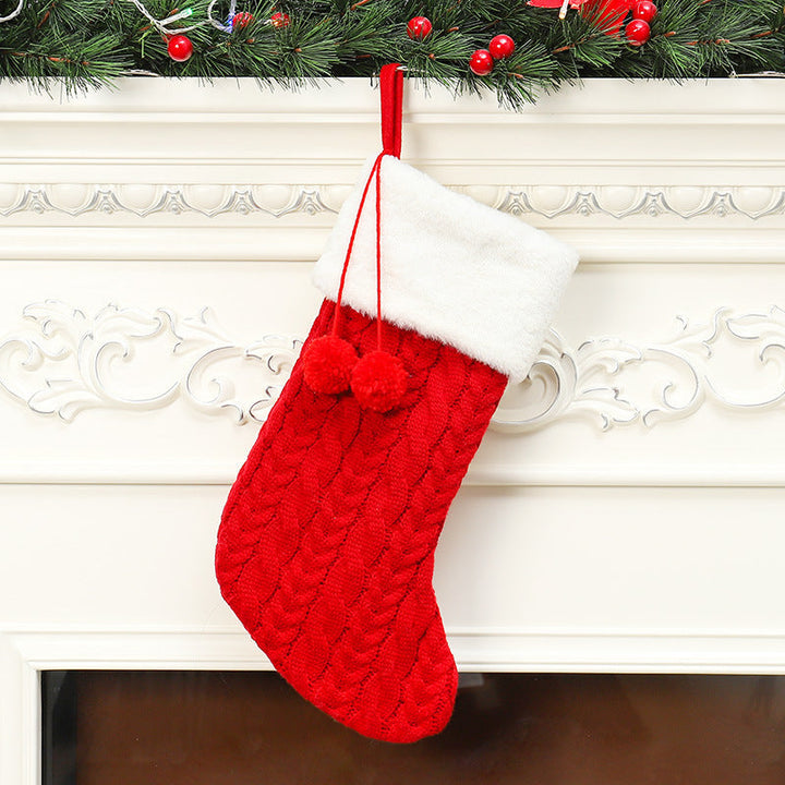 Knitted Christmas Stockings - Cozy Mantel Decor