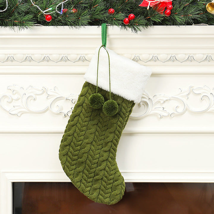 Knitted Christmas Stockings - Cozy Mantel Decor
