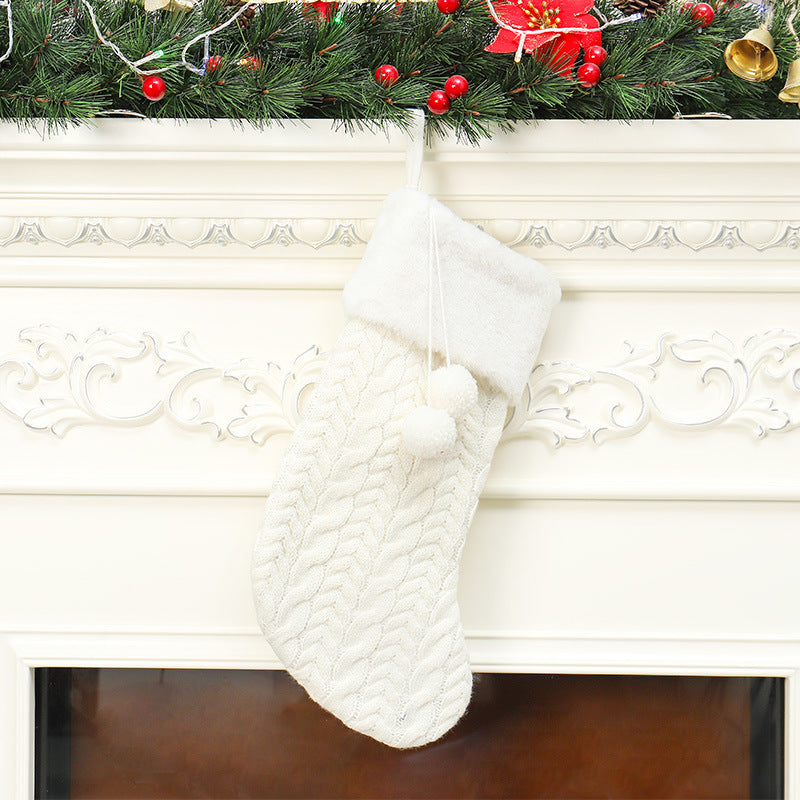 Knitted Christmas Stockings - Cozy Mantel Decor