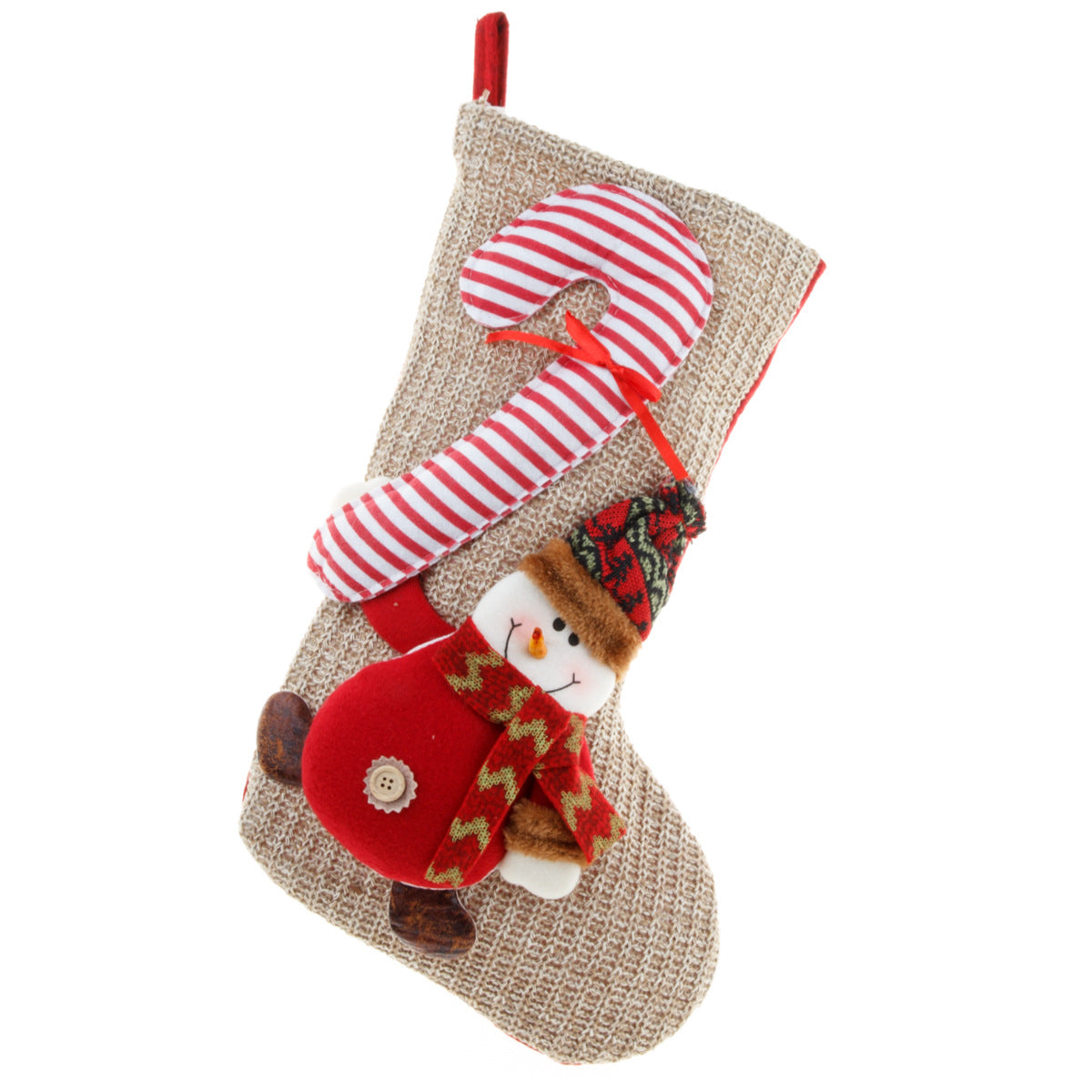 Christmas Stockings With 3D Knitted Christmas Charm
