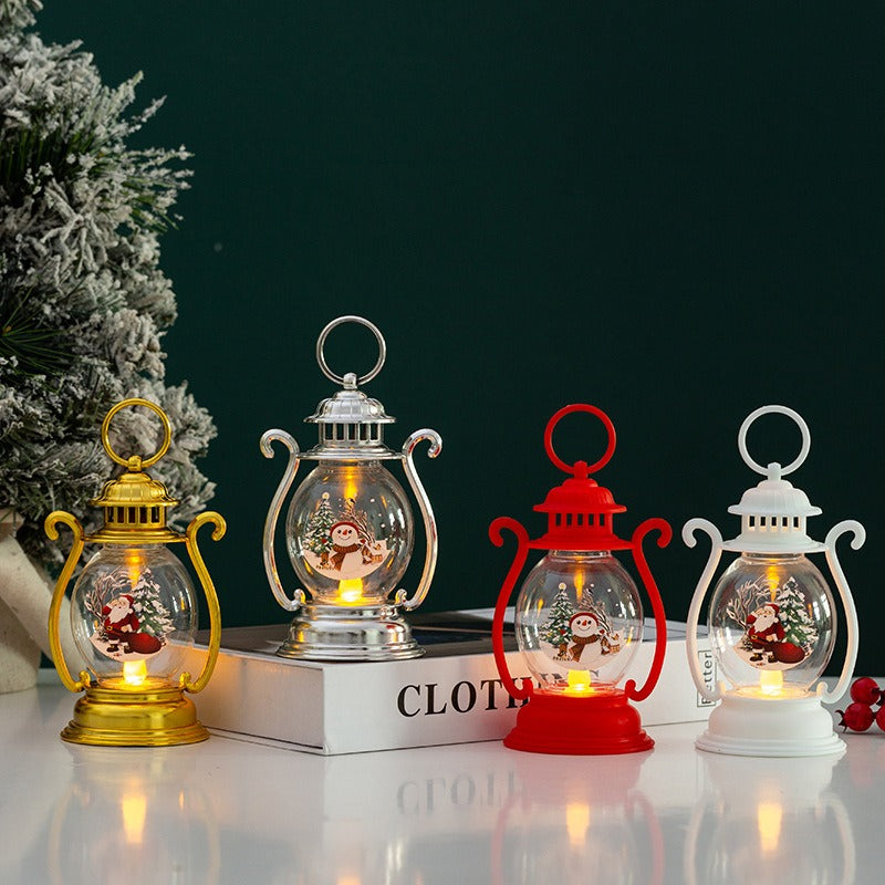 Christmas Lantern Warm Glow Tabletop Holiday Ornament