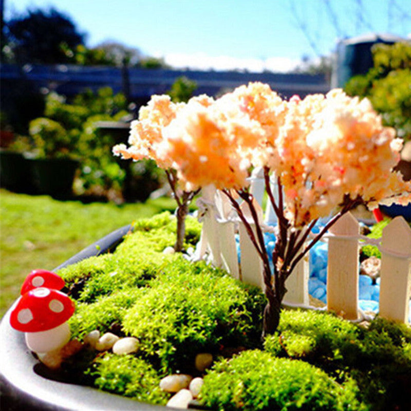Mini Red Mushroom Ornaments for Festive Fairy Gardens