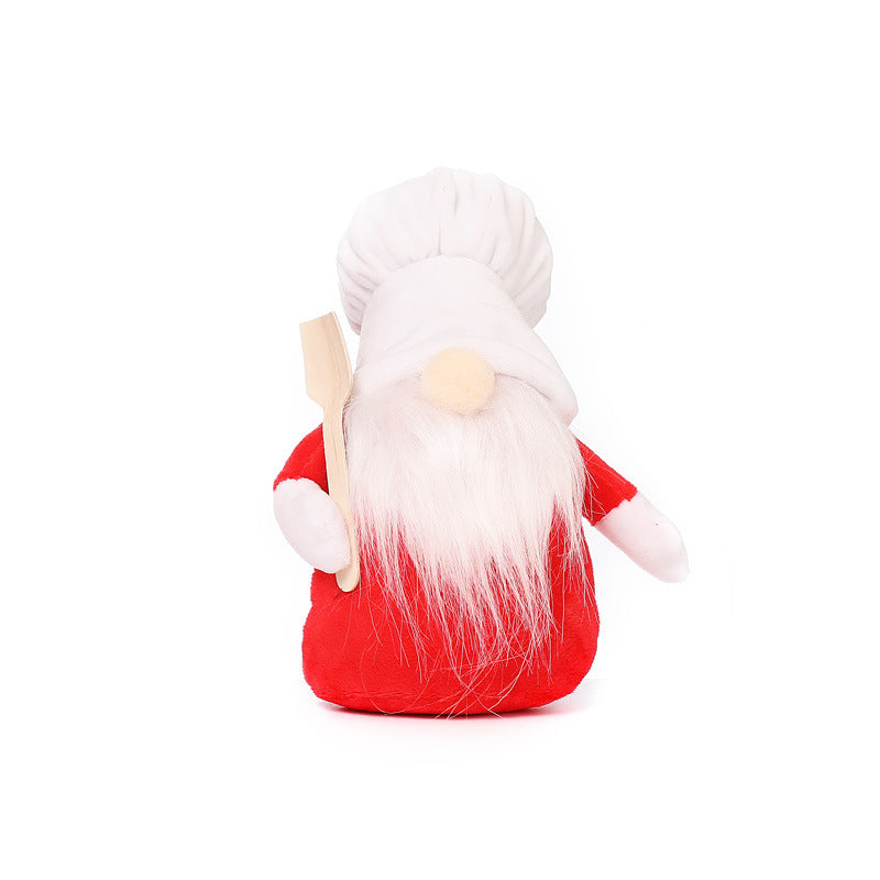 Christmas Chef Gnome Ornaments Set of 3 for Kitchen