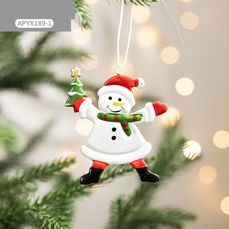 Christmas Tree Ornaments: Hand-Painted 4-Piece Set