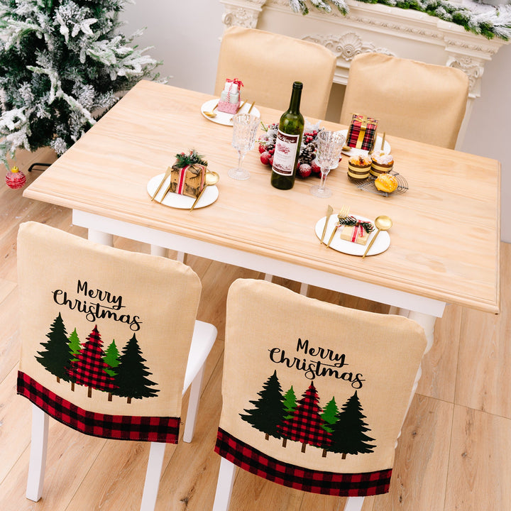 Christmas Chair Covers for a Coordinated Holiday Table