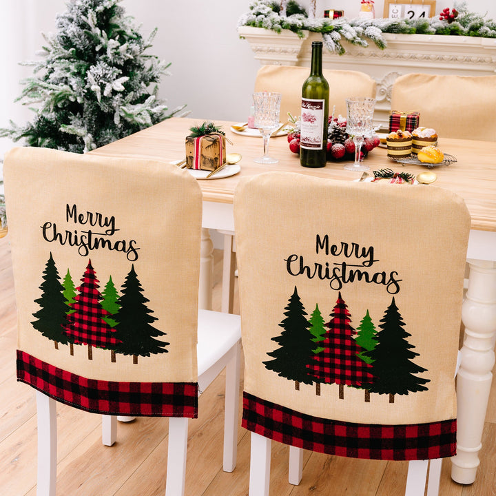 Christmas Chair Covers for a Coordinated Holiday Table