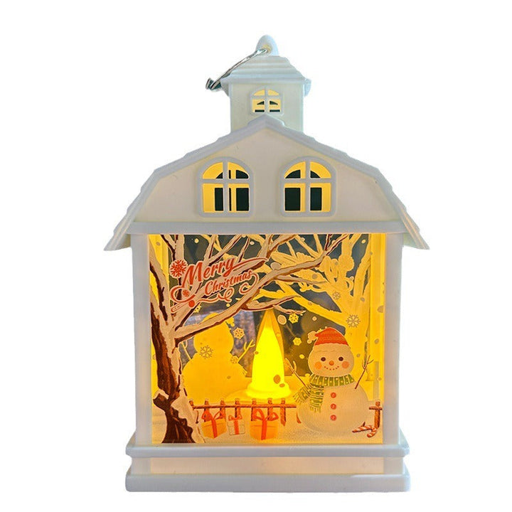 Christmas Lantern Ornament With Warm LED Glow