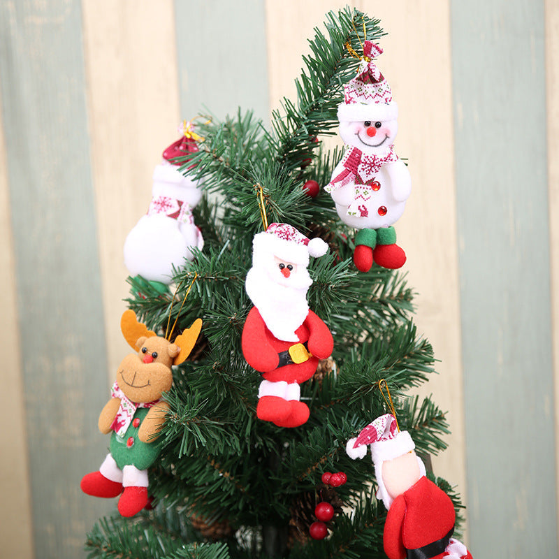 Plush Christmas Ornaments Set – 4 Festive Characters
