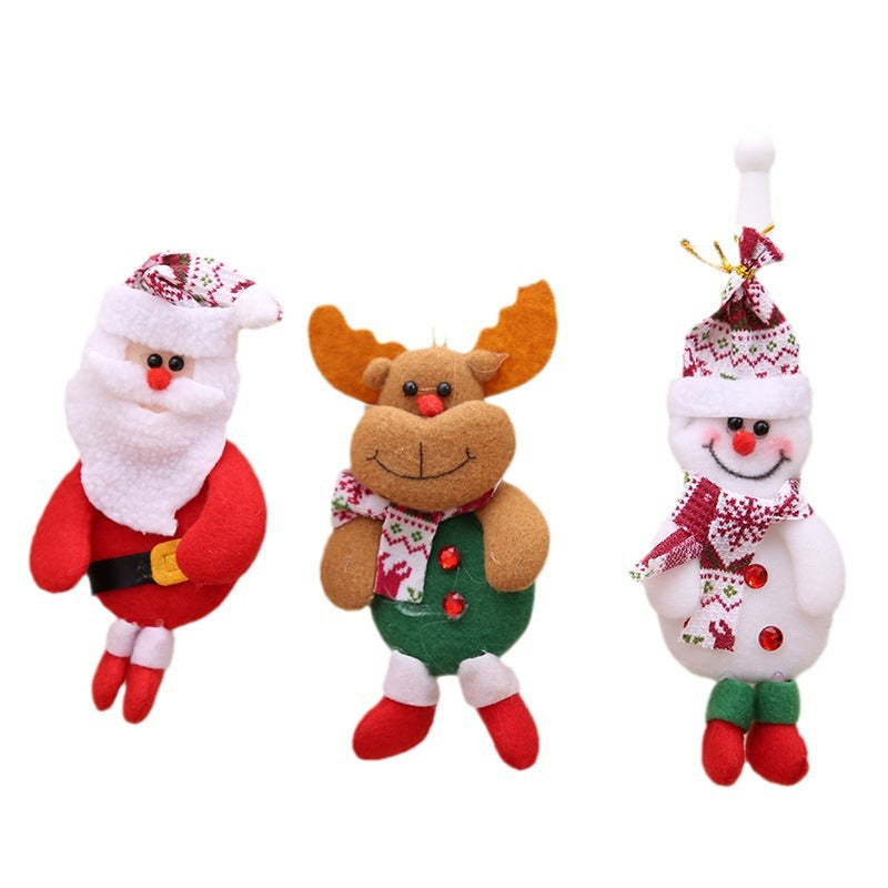 Plush Christmas Ornaments Set – 4 Festive Characters