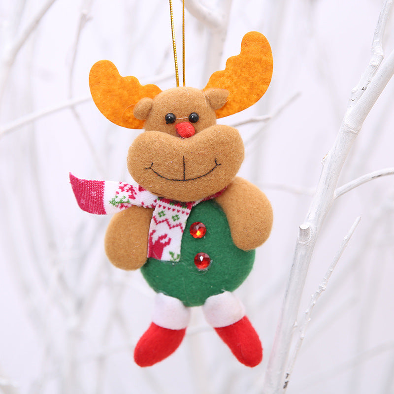 Plush Christmas Ornaments Set – 4 Festive Characters