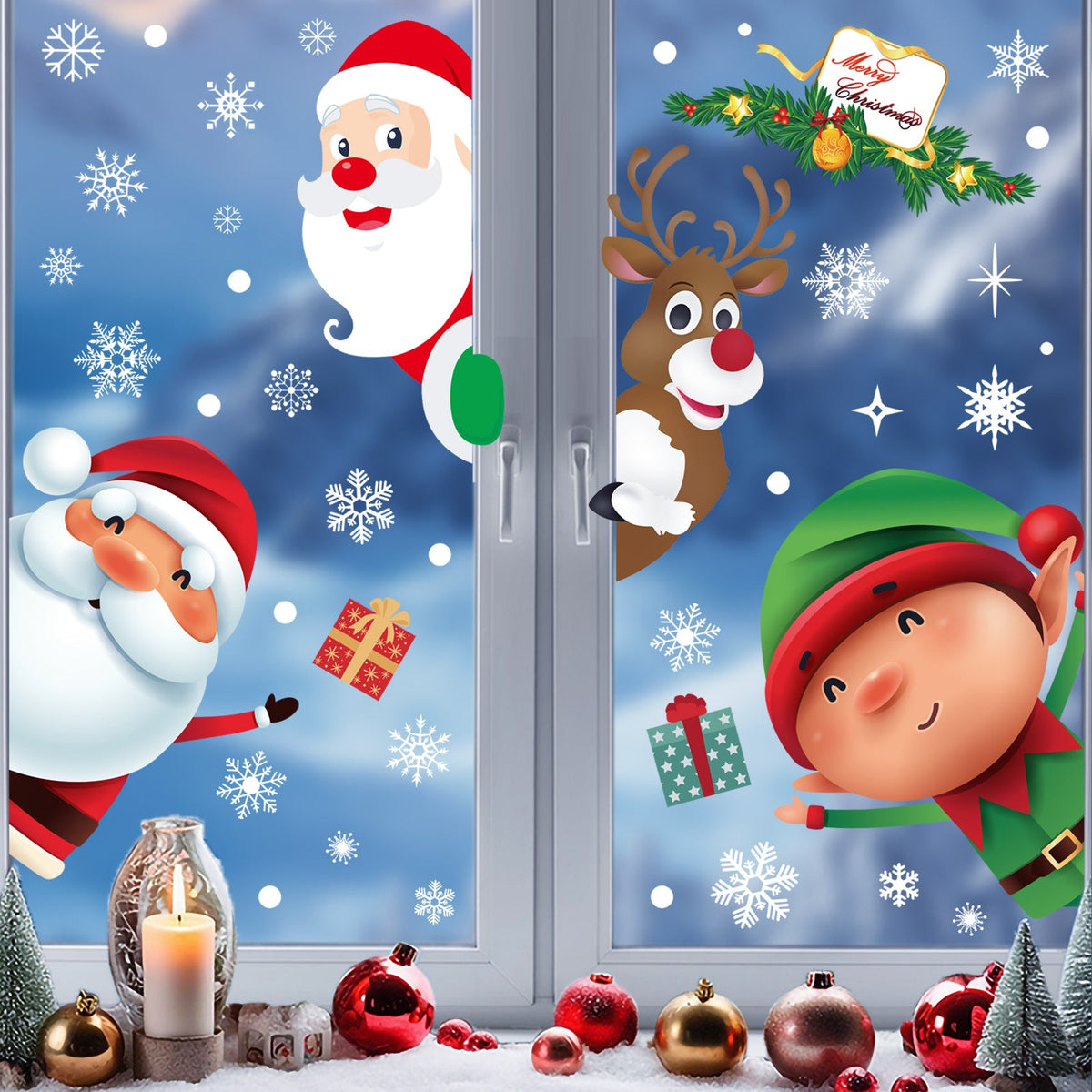 Christmas Window Decorations for Instant Holiday Magic