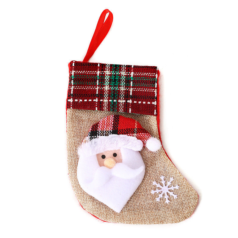 Christmas Stocking Set: Rustic Character Gift Bags
