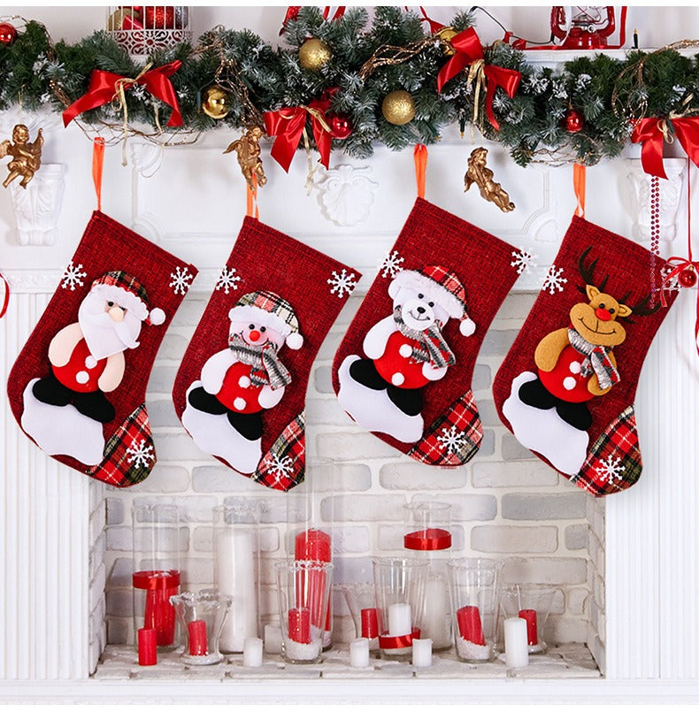 Christmas Stockings Set of 4 for Gift-Filled Décor