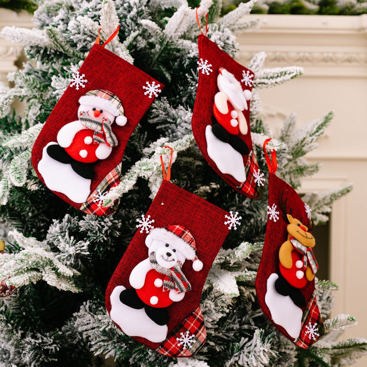 Christmas Stockings Set of 4 for Gift-Filled Décor