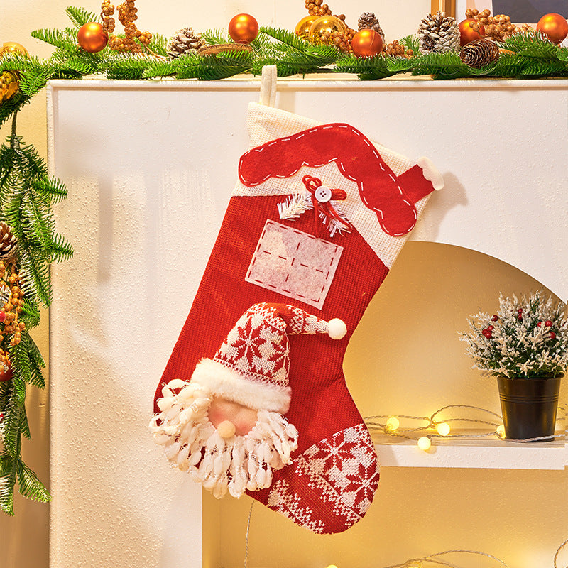 3D Knitted Christmas Stocking for Festive Gift Giving