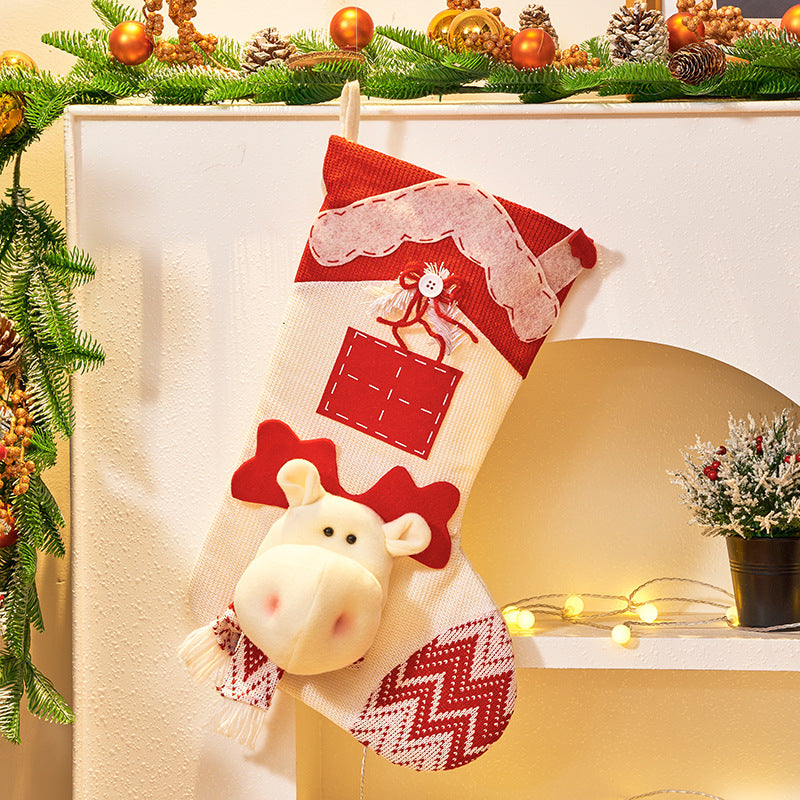3D Knitted Christmas Stocking for Festive Gift Giving