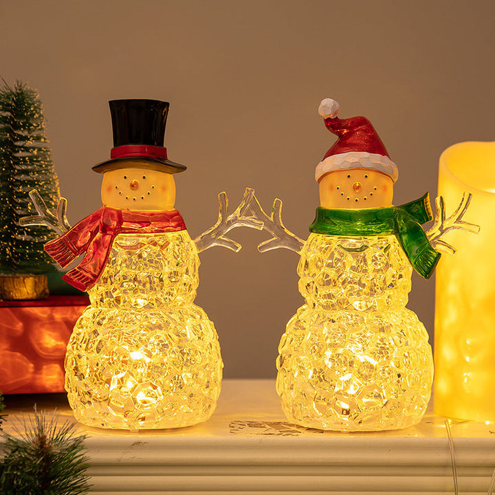 Christmas Snowman Nightlight for Cozy Tabletop Glow