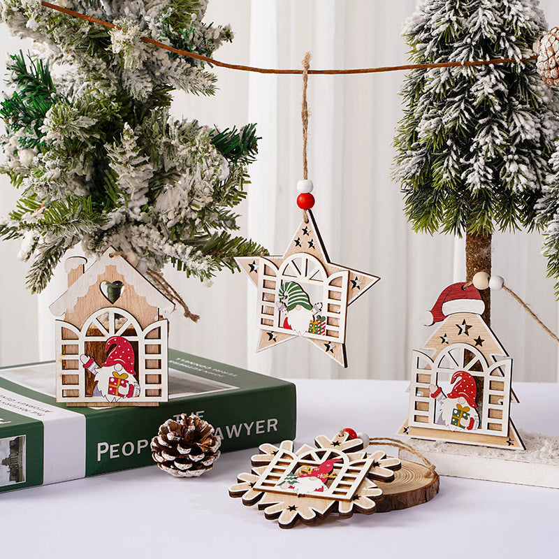 Wooden Christmas Ornaments for Cozy Rustic Tree Decor