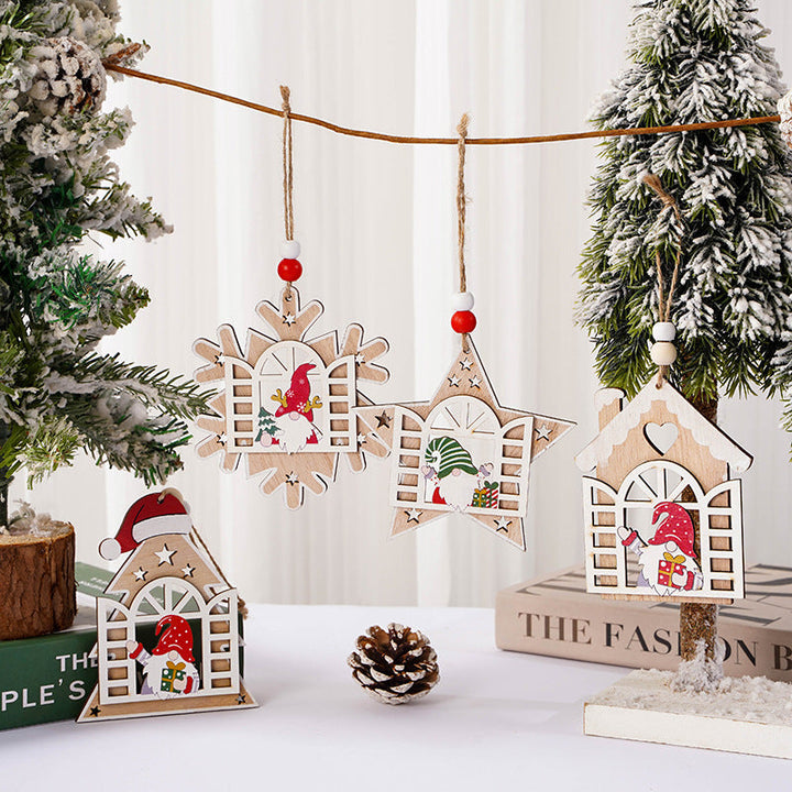 Wooden Christmas Ornaments for Cozy Rustic Tree Decor