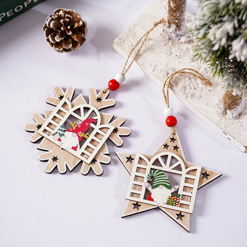 Wooden Christmas Ornaments for Cozy Rustic Tree Decor