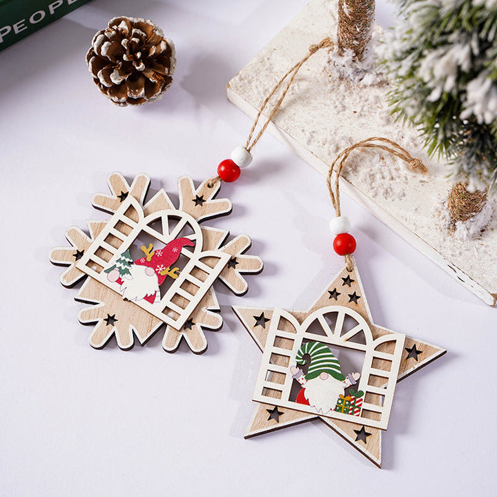 Wooden Christmas Ornaments for Cozy Rustic Tree Decor