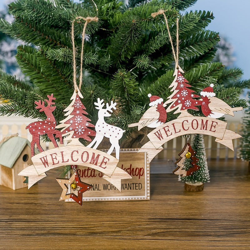 Rustic Wooden Christmas Ornament for Holiday Charm