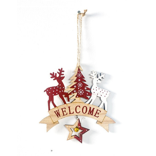 Rustic Wooden Christmas Ornament for Holiday Charm