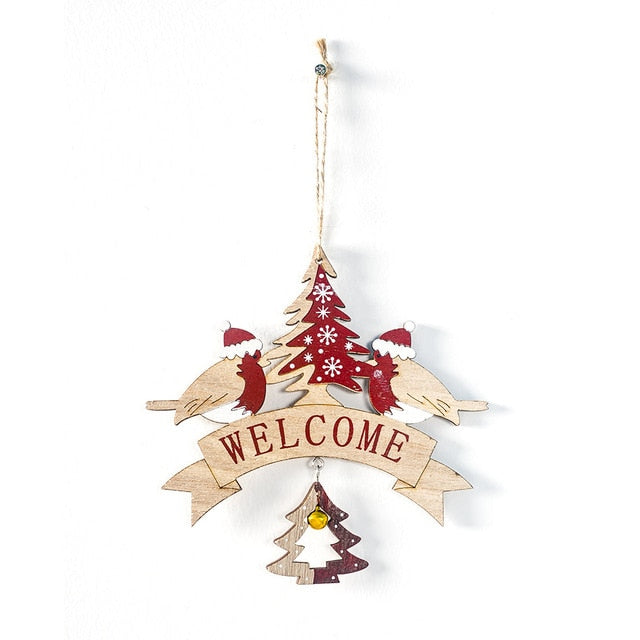 Rustic Wooden Christmas Ornament for Holiday Charm