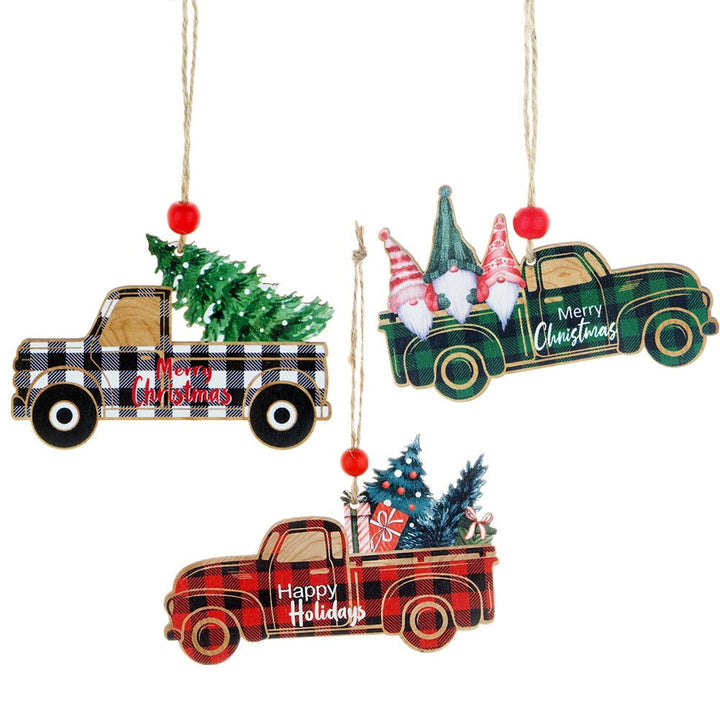 Wooden Christmas Ornaments for Rustic Farmhouse Charm