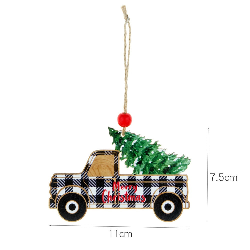 Wooden Christmas Ornaments for Rustic Farmhouse Charm