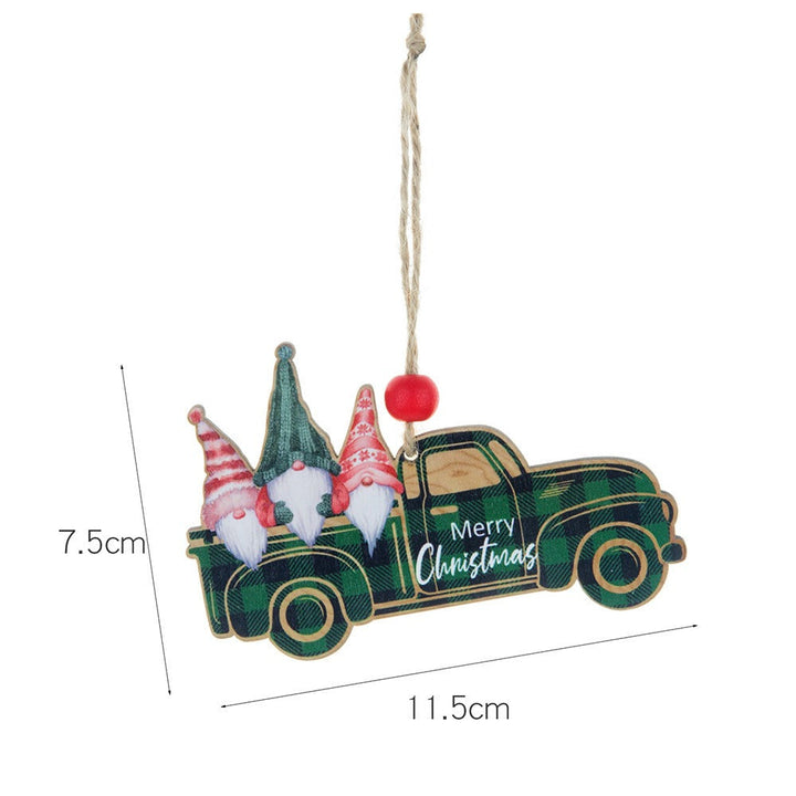 Wooden Christmas Ornaments for Rustic Farmhouse Charm