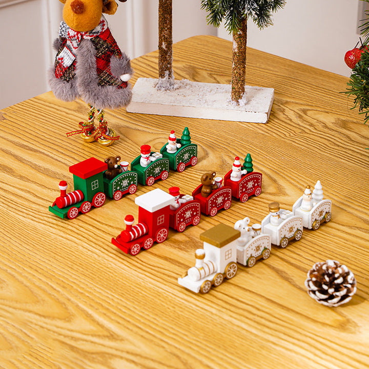 Wooden Christmas Train Sets for Charming Holiday Displays