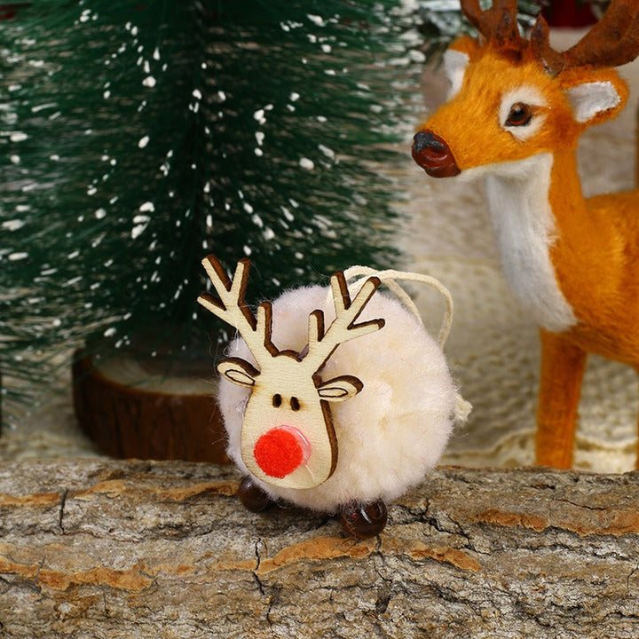 Wool Felt Reindeer Christmas Ornament for Cozy Trees
