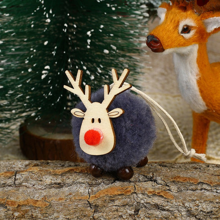 Wool Felt Reindeer Christmas Ornament for Cozy Trees
