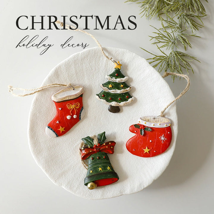 Vintage Christmas Ornaments Set | Colorful Tree Decor