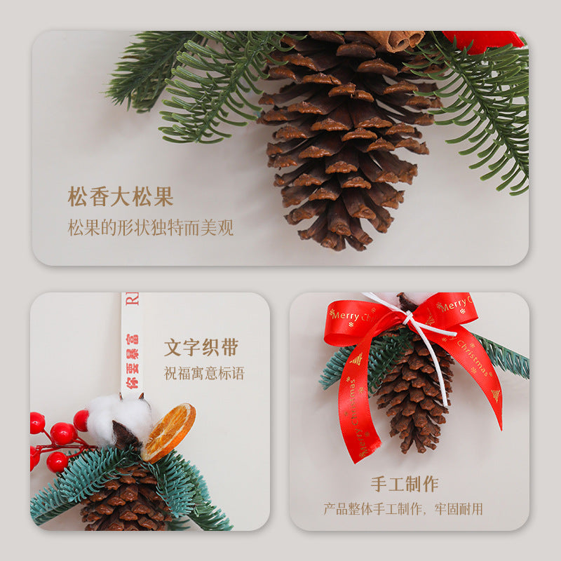 Rustic Christmas Wreath Ornament for Instant Cheer