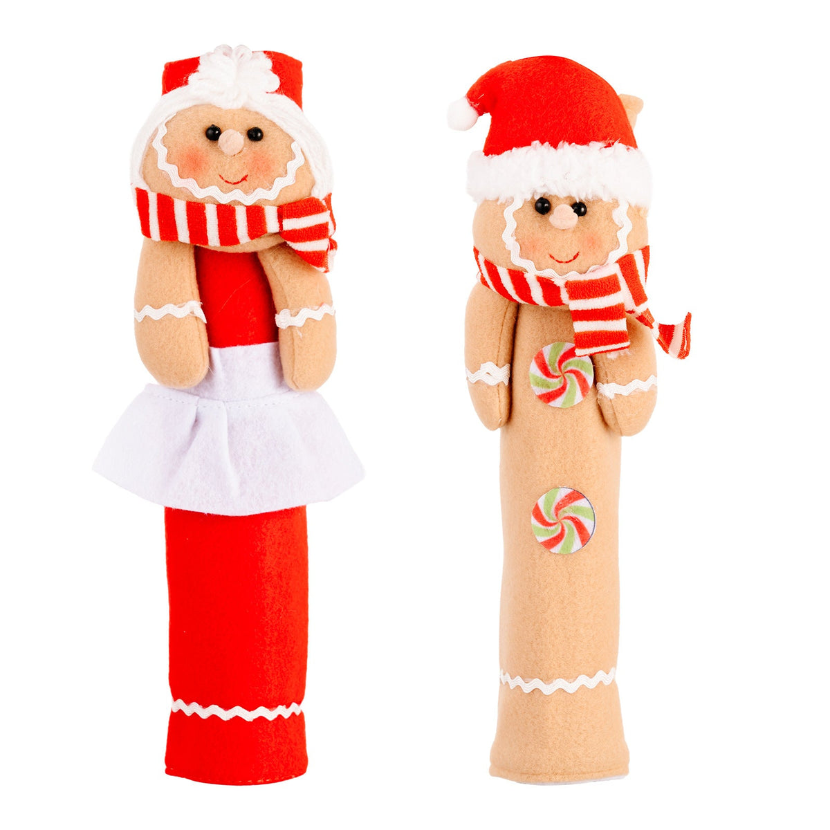 Christmas Gingerbread Handle Covers | 2-Piece Set