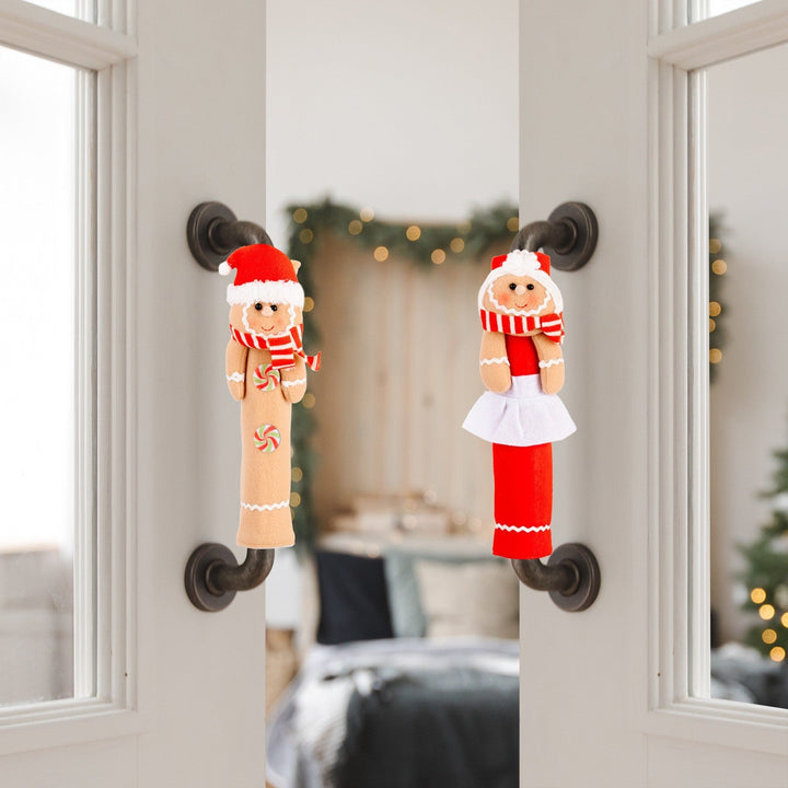 Christmas Gingerbread Handle Covers | 2-Piece Set