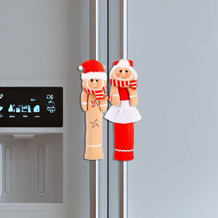 Christmas Gingerbread Handle Covers | 2-Piece Set