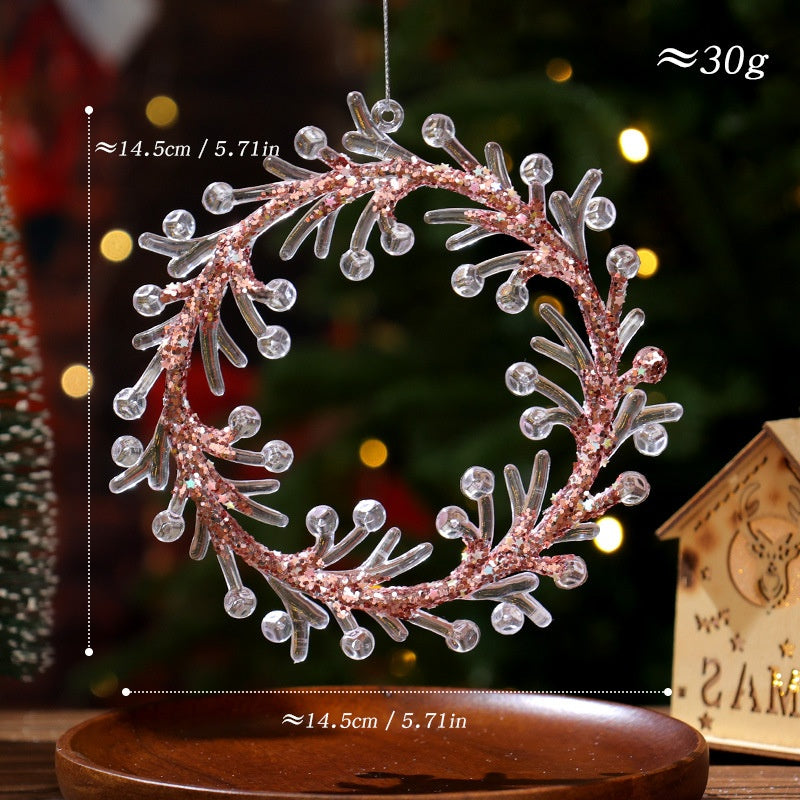 Christmas Tree Ornaments: Rainbow Crystal Holiday Shine