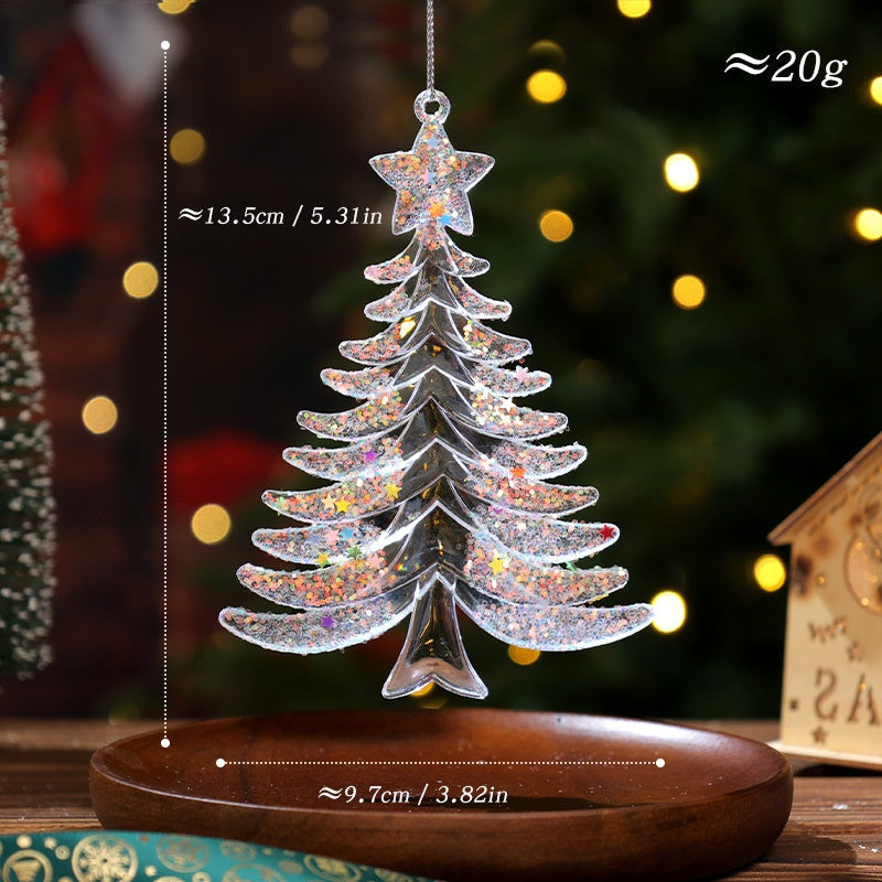 Christmas Tree Ornaments: Rainbow Crystal Holiday Shine