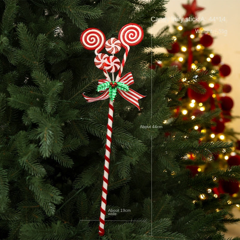 Candy Cane Christmas Tree Ornament Set for Festive Displays