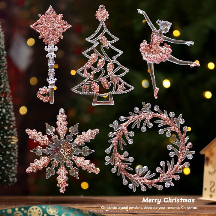 Acrylic Christmas Ornaments for Rainbow Tree Sparkle