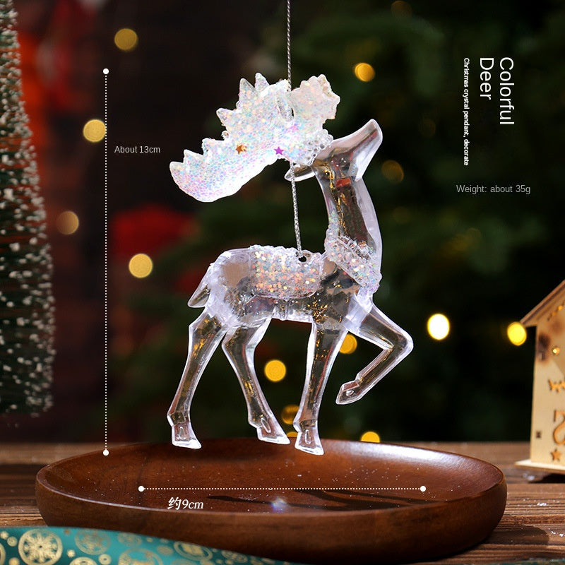 Acrylic Christmas Ornaments for Rainbow Tree Sparkle