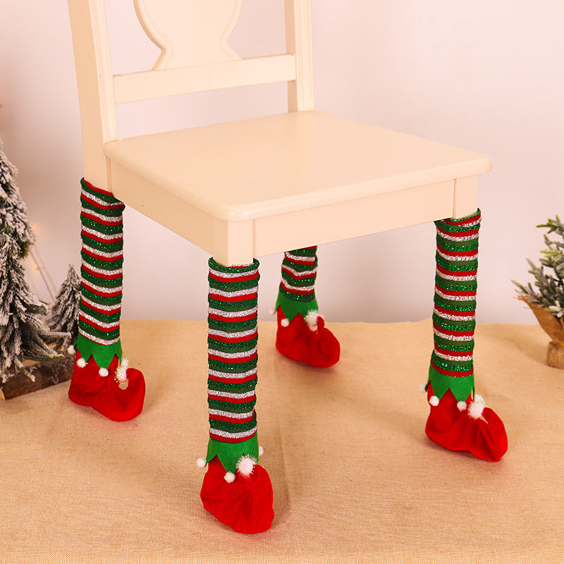 Christmas Elf Table Leg Covers for Playful Festive Decor