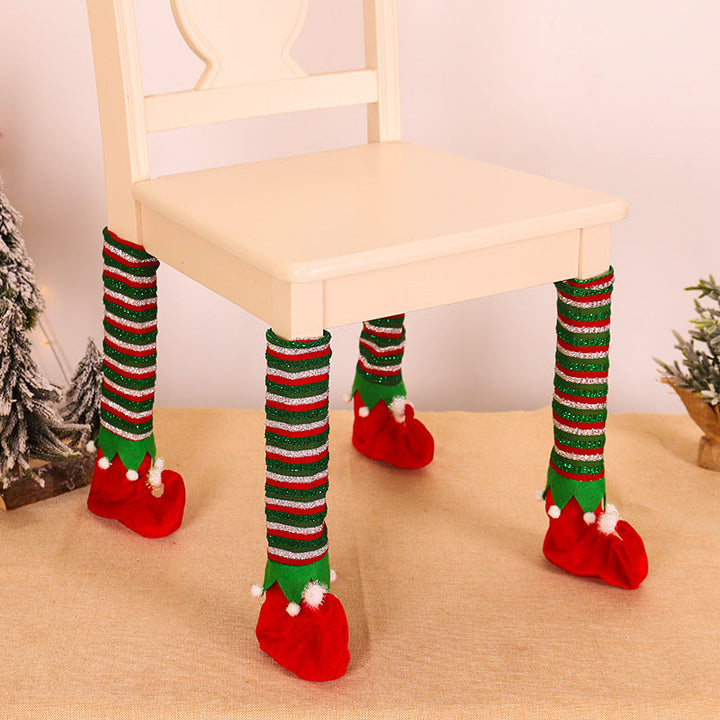 Christmas Elf Table Leg Covers for Playful Festive Decor
